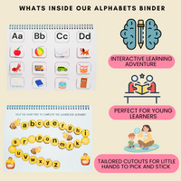 Alphabet binder and Alphabet Tracing and flash card Combos - Little Learners World