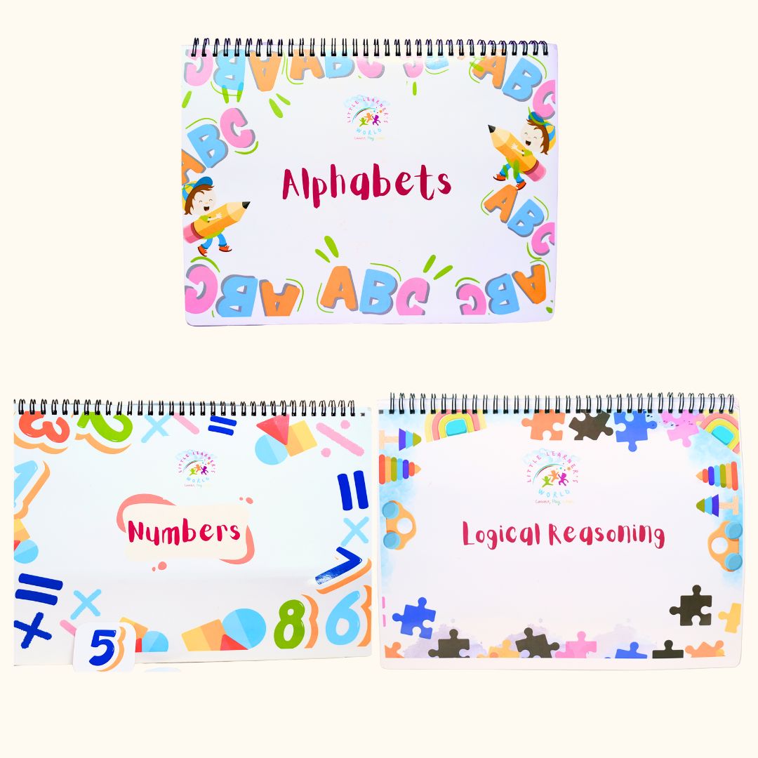 Alphabet Binder Numbers Binder and logical Reasoning binders Combos - Little Learners World